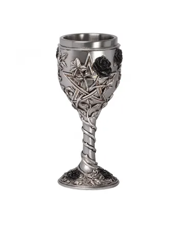 Ruah Vered Black Rose Goblet