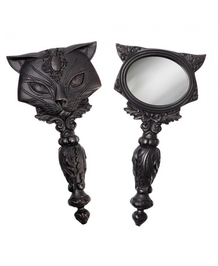 Sacred Black Cat Mirror