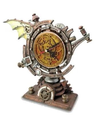 The Stormgrave Chronometer Steampunk Pedestal Clock