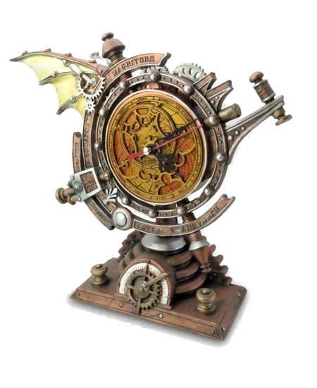 The Stormgrave Chronometer Steampunk Pedestal Clock