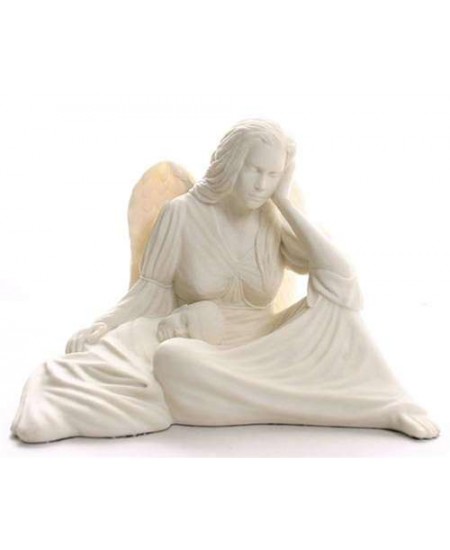 Seated Angel with Baby Statue