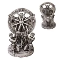Arianrhod Wheel of the Year Bone Finish Resin Statue