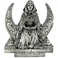 Moon Goddess Pagan Altar Statue