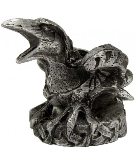 Raven Mini Pewter Candle Holder