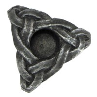 Triskelion Mini Pewter Candle Holder