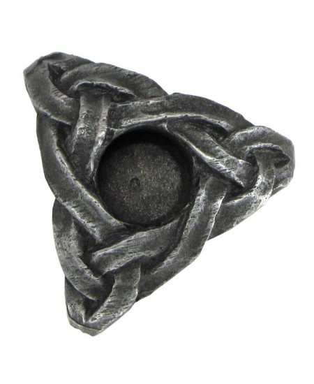 Triskelion Mini Pewter Candle Holder