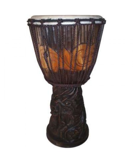 Dragon Carved Adjustable Djembe Drum