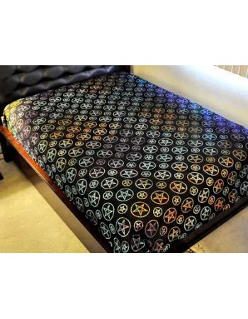 Pentacle Night Multicolor Bedspread