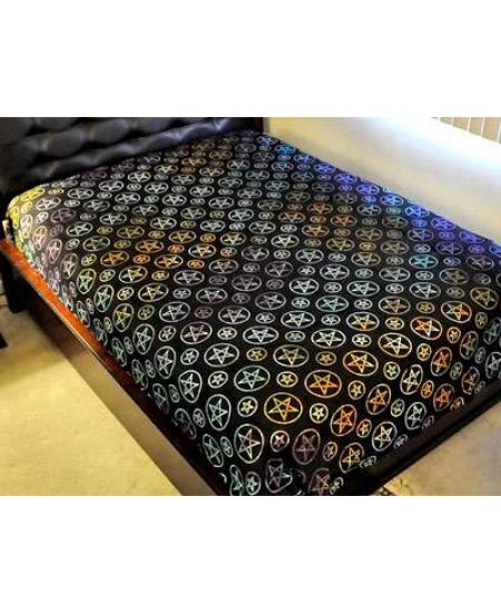 Pentacle Night Multicolor Bedspread