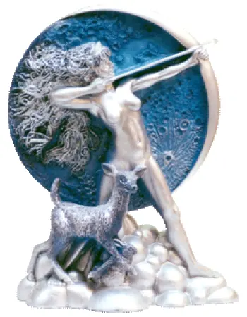 Diana the Huntress of the Moon Statue