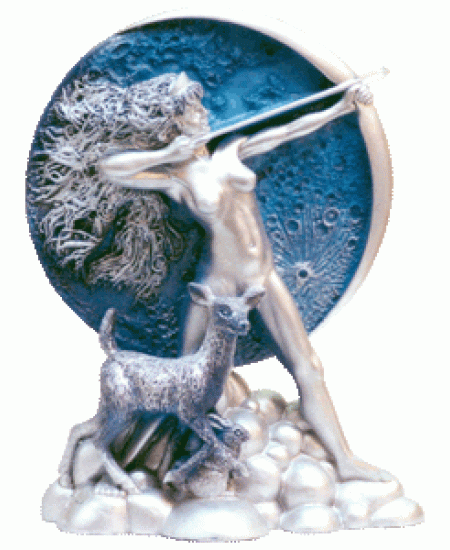 Diana the Huntress of the Moon Statue