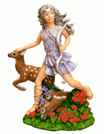 Moon Maiden - Young Diana the Huntress Statue