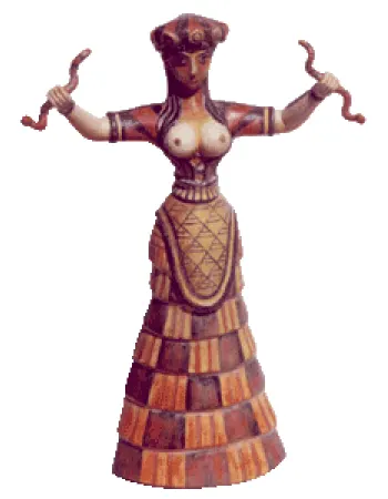 Cretan Snake Goddess Statue