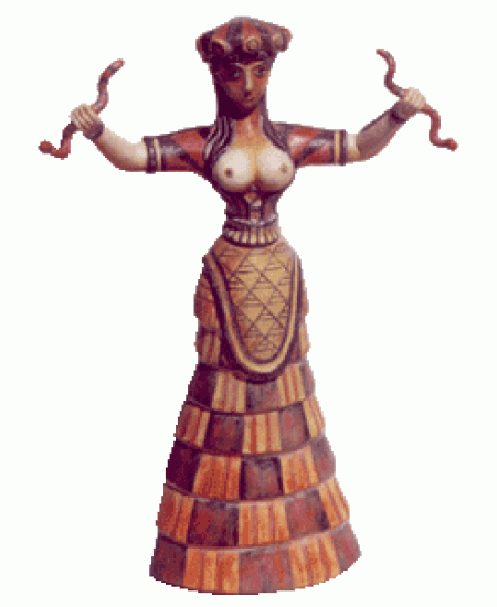 Cretan Snake Goddess Statue