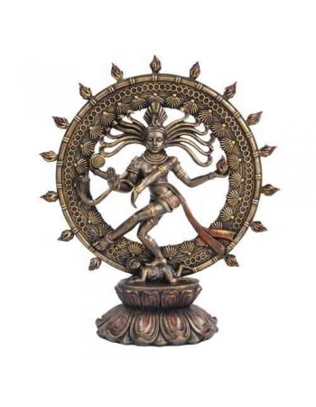 Shiva Nataraja Lord of Dancers Hindu Bronze 9 Inch Statue