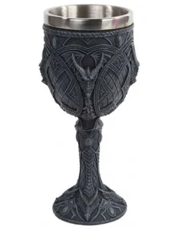 Horned Dragon Gothic Wine Goblet