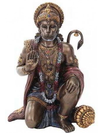 Hanuman Hindu God Bronze Finish Statue