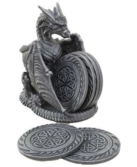 Dragon Celtic Knot Coaster Set