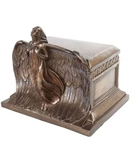 Rising Angel Bronze Memorial Urn