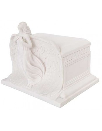 Rising Angel White Memorial Urn