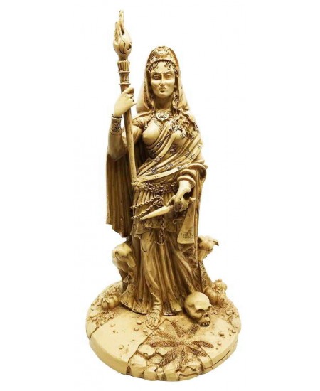 Hecate Greek Goddess of the Crossroads Bone Resin Statue