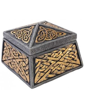 Celtic Knot Lidded Trinket Box