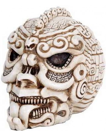 Aztec Bone Resin Design Skull