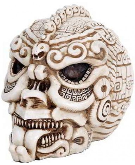 Aztec Bone Resin Design Skull