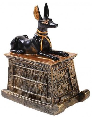 Anubis Small Egyptian Dog Trinket Box 