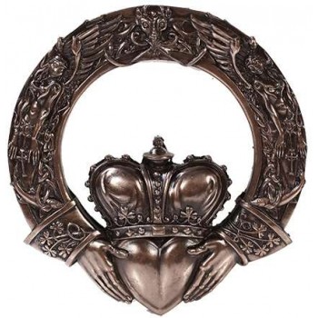 Irish Claddagh Crowned Heart Wall Plaque