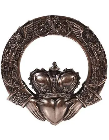 Irish Claddagh Crowned Heart Wall Plaque