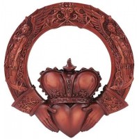 Irish Claddagh Crowned Heart Wall Plaque