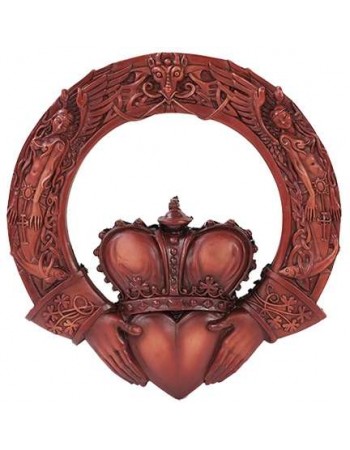 Irish Claddagh Crowned Heart Wall Plaque