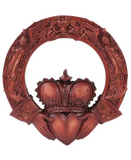 Irish Claddagh Crowned Heart Wall Plaque