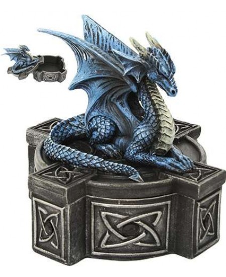 Celtic Cross Dragon Trinket Box