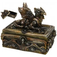 Steampunk Dragon Trinket Box