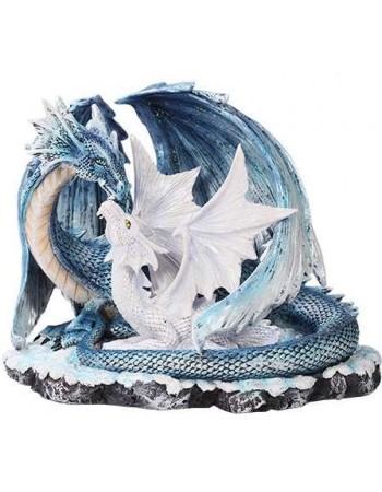 Mother and Baby Dragon Statue