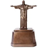 Christ the Redeemer Bronze Memorial Urn