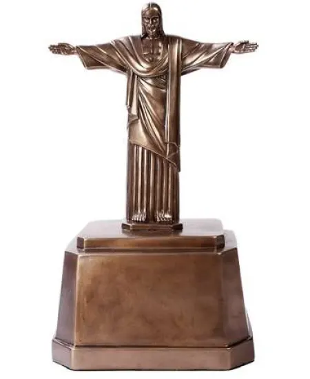 Christ the Redeemer Bronze Memorial Urn