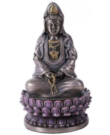 Kuan Yin Small Bronze Resin