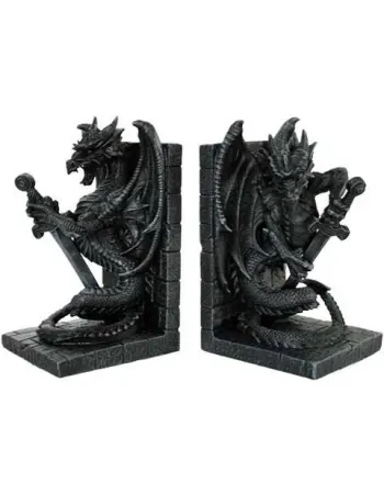 Dragon Heraldic Bookends