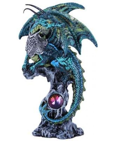 Blue Dragon Fantasy Art Statue