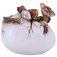 Red Dragon Egg Statue