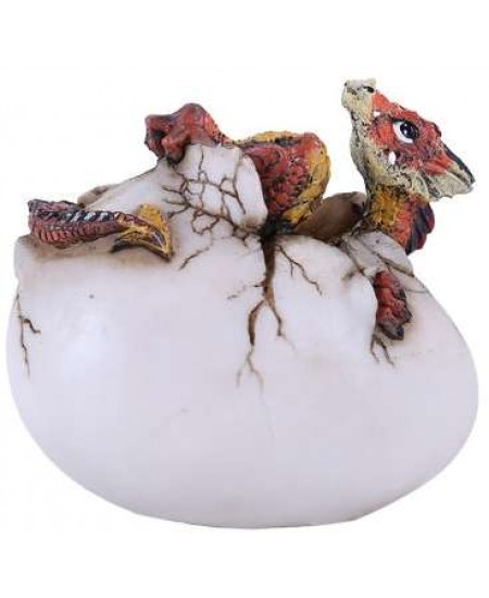 Red Dragon Egg Statue