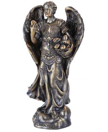 Archangel Barachiel Small Bronze Christian Statue