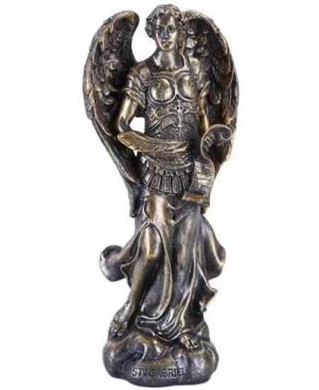 Archangel Gabriel Small Bronze Christian Statue