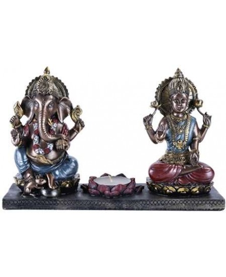 Ganesha and Krishna Candle Holder