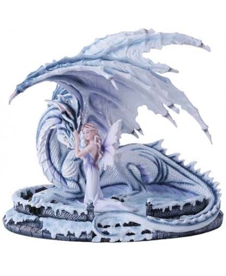 Ice Dragon with Fairy Statue