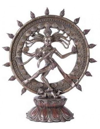 Shiva Nataraja Lord of Dancers Hindu Bronze Resin Statue