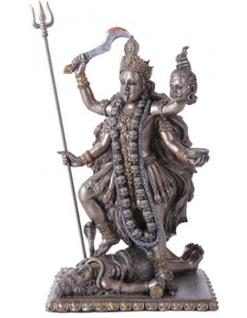 Kali Bronze Resin Hindu Goddess of Destruction Statue